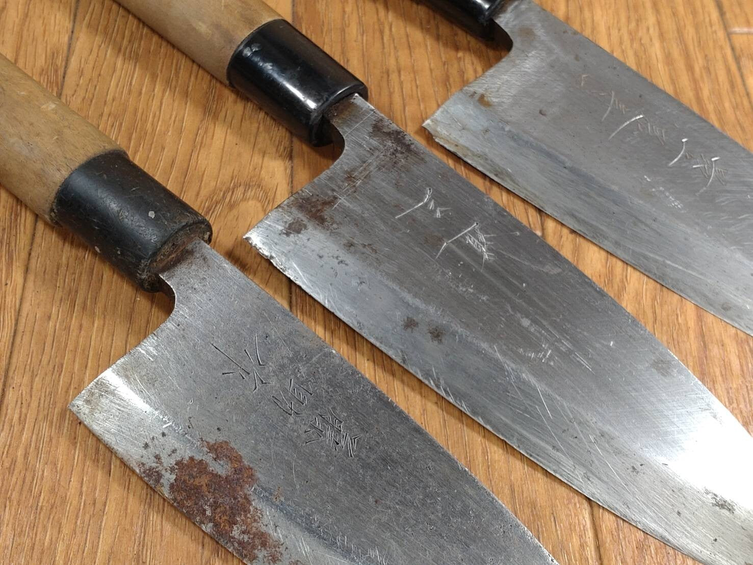 Japanese Chef's Kitchen Knife Set 3 Piece DEBA from Japan FF338