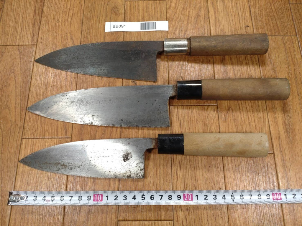 Japanese Chef's Kitchen Knife Set 3 Piece DEBA from Japan BB091