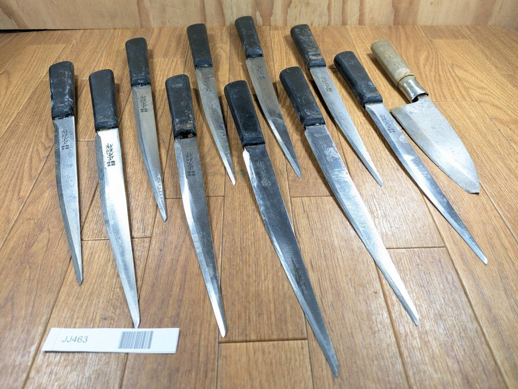 Damaged Lot of Japanese Chef's Kitchen Knives Broken from Japan JJ463