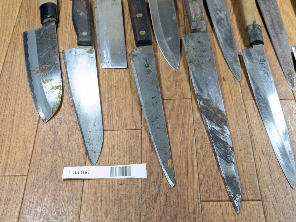 Damaged Lot of Japanese Chef's Kitchen Knives Broken from Japan JJ466