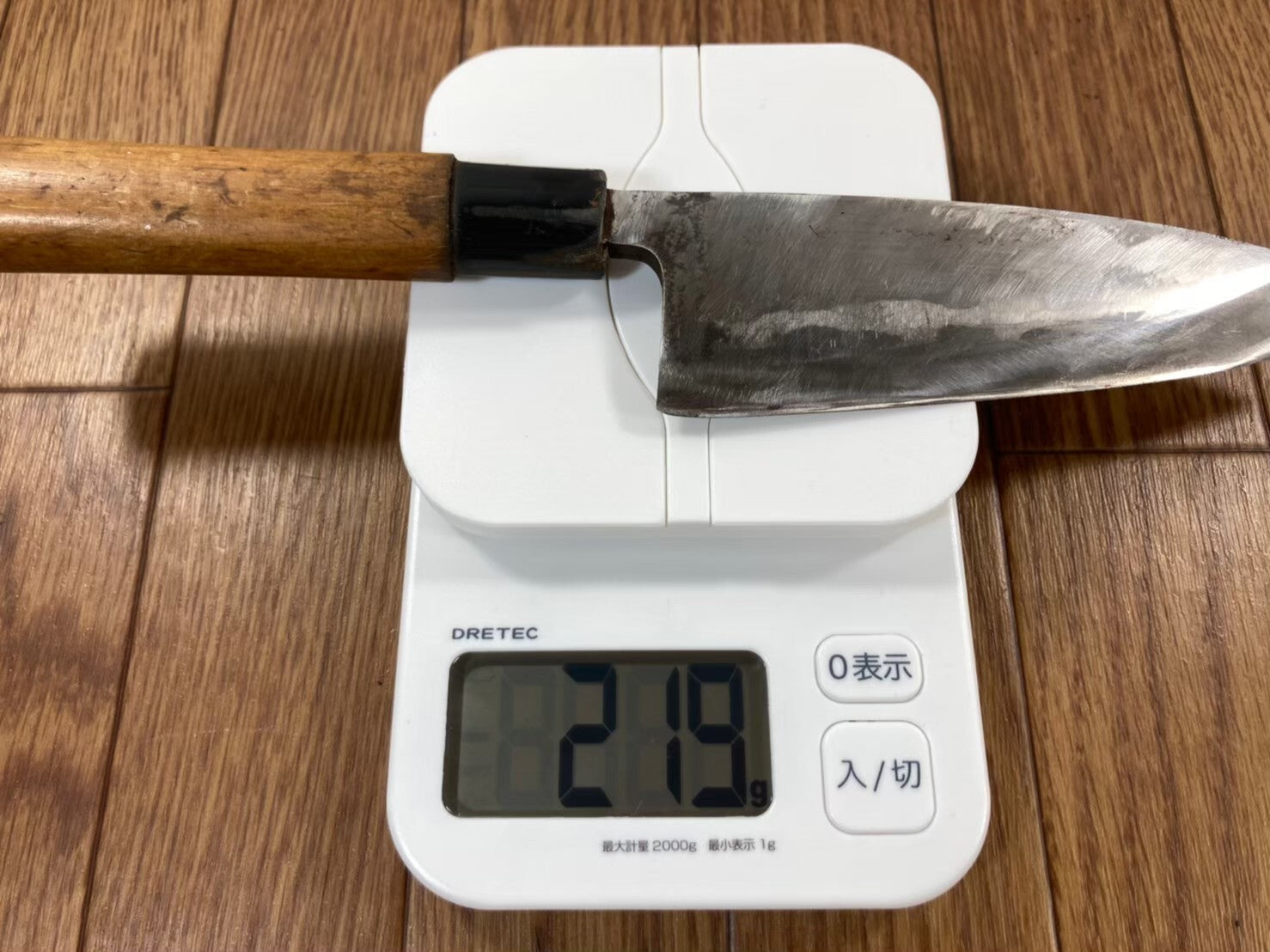 Japanese Chef's Kitchen Knife DEBA Vintage hocho OLD from Japan 147/288mm DL018