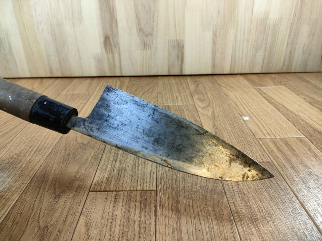 Japanese Chef's Kitchen Knife DEBA Vintage hocho OLD from Japan 153/290mm UU241