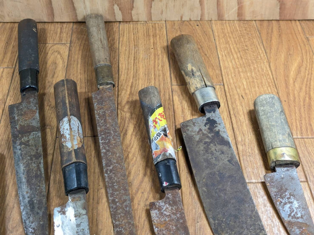 BROKEN DAMAGED Japanese Chef's Kitchen Knife Vintage Japan HOCHO JJ400