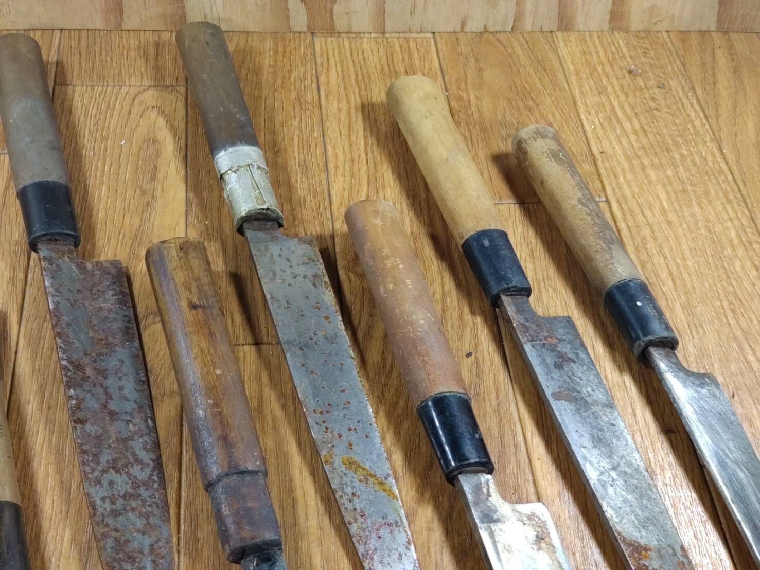 BROKEN DAMAGED Japanese Chef's Kitchen Knife Vintage Japan HOCHO HH155