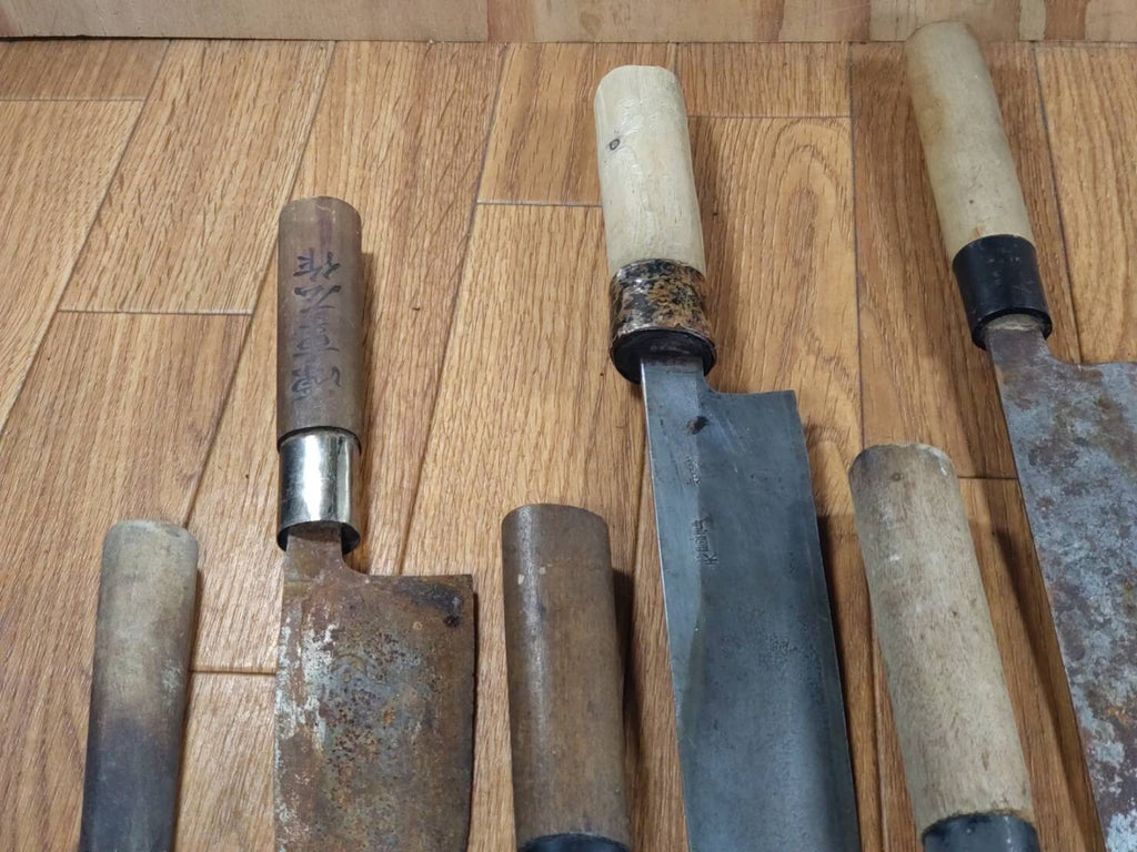 BROKEN DAMAGED Japanese Chef's Kitchen Knife Vintage Japan HOCHO FF861