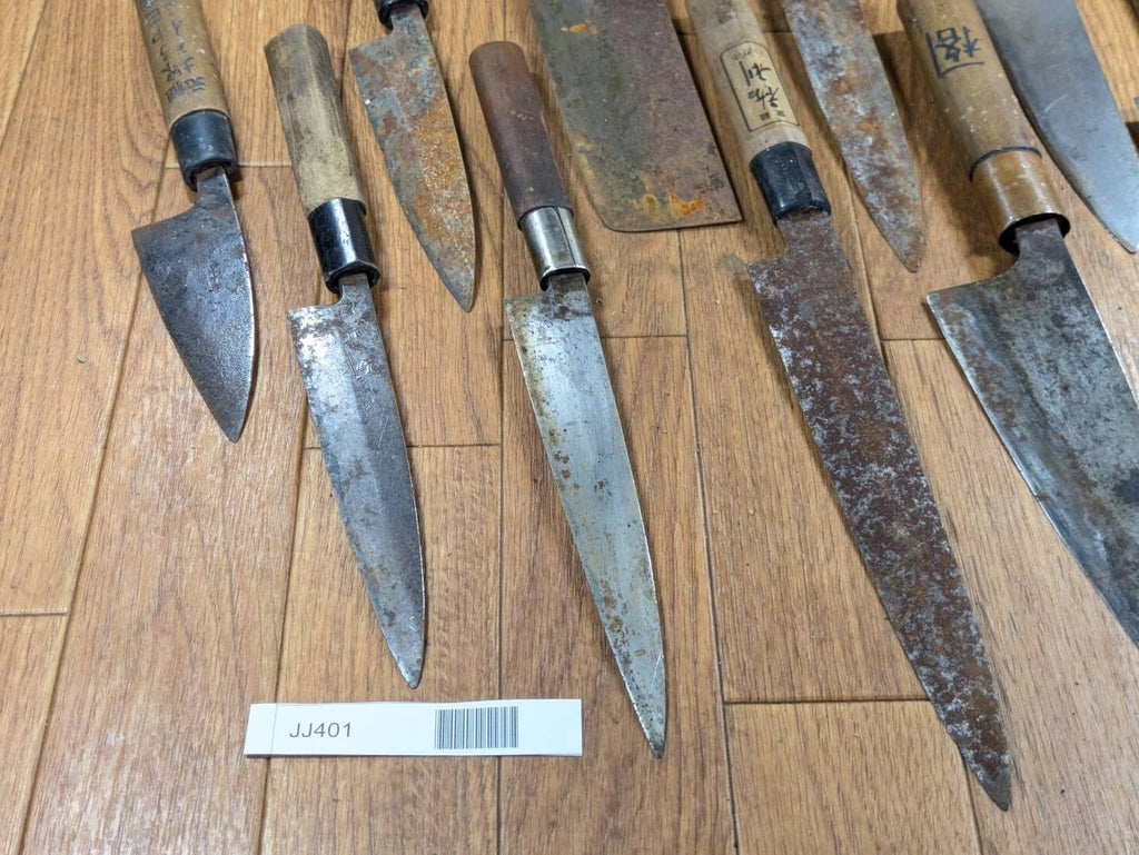 BROKEN DAMAGED Japanese Chef's Kitchen Knife Vintage Japan HOCHO JJ401