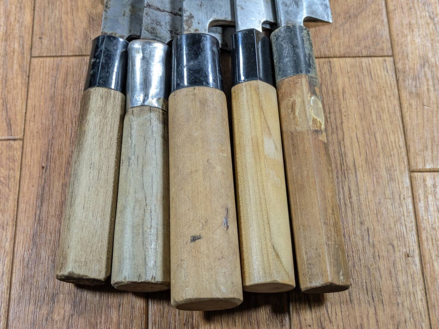 Japanese Chef's Kitchen Knife Set 5 Piece YANAGIBA DEBA from Japan JJ648
