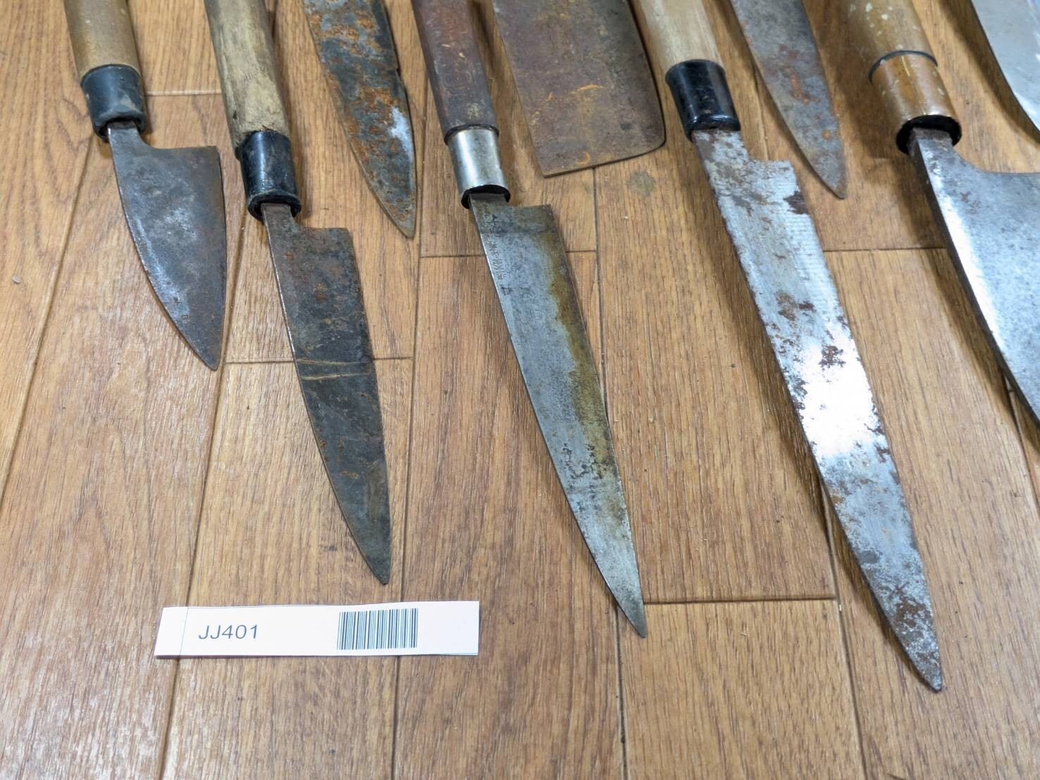 BROKEN DAMAGED Japanese Chef's Kitchen Knife Vintage Japan HOCHO JJ401