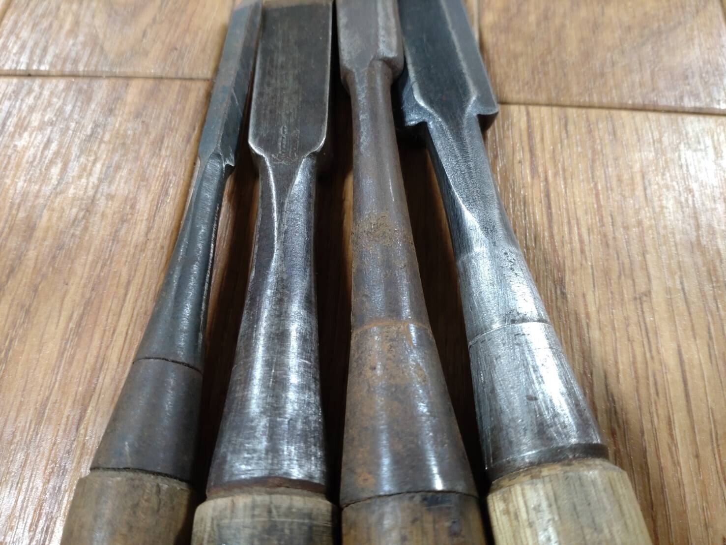 Japanese vintage chisel tataki Nomi Japan Signed Old Vintage 6.14.18.24mm GG338