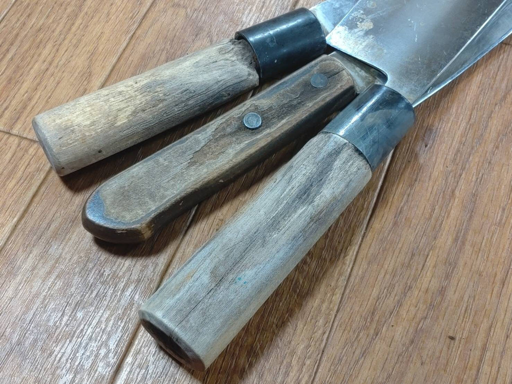 Damaged Lot of Japanese Chef's Kitchen Knives Broken from Japan HH712