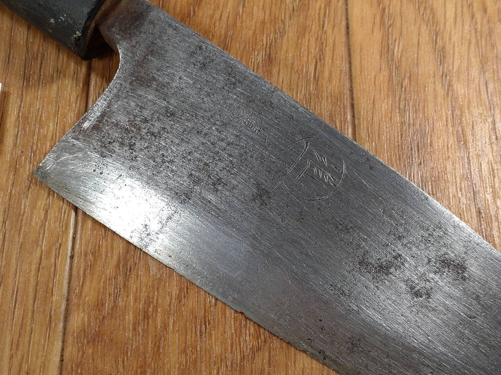 Japanese Chef's Kitchen Knife DEBA Vintage hocho OLD from Japan 144/277mm FF022