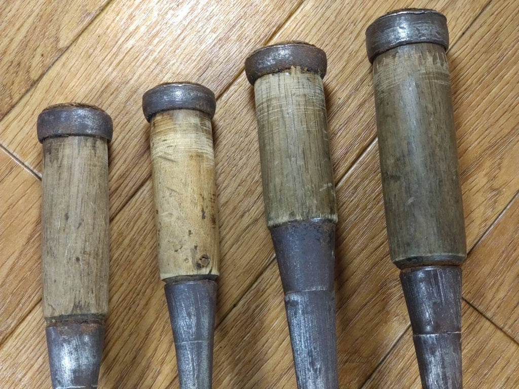 Japanese vintage chisel tataki Nomi Japan Signed Old Vintage 24.34.35.42mm PA465