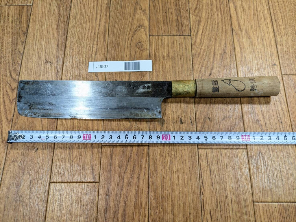 Japanese Chef's Kitchen Knife NAKIRI HOCHO Vintage / from Japan 194/345mm JJ507