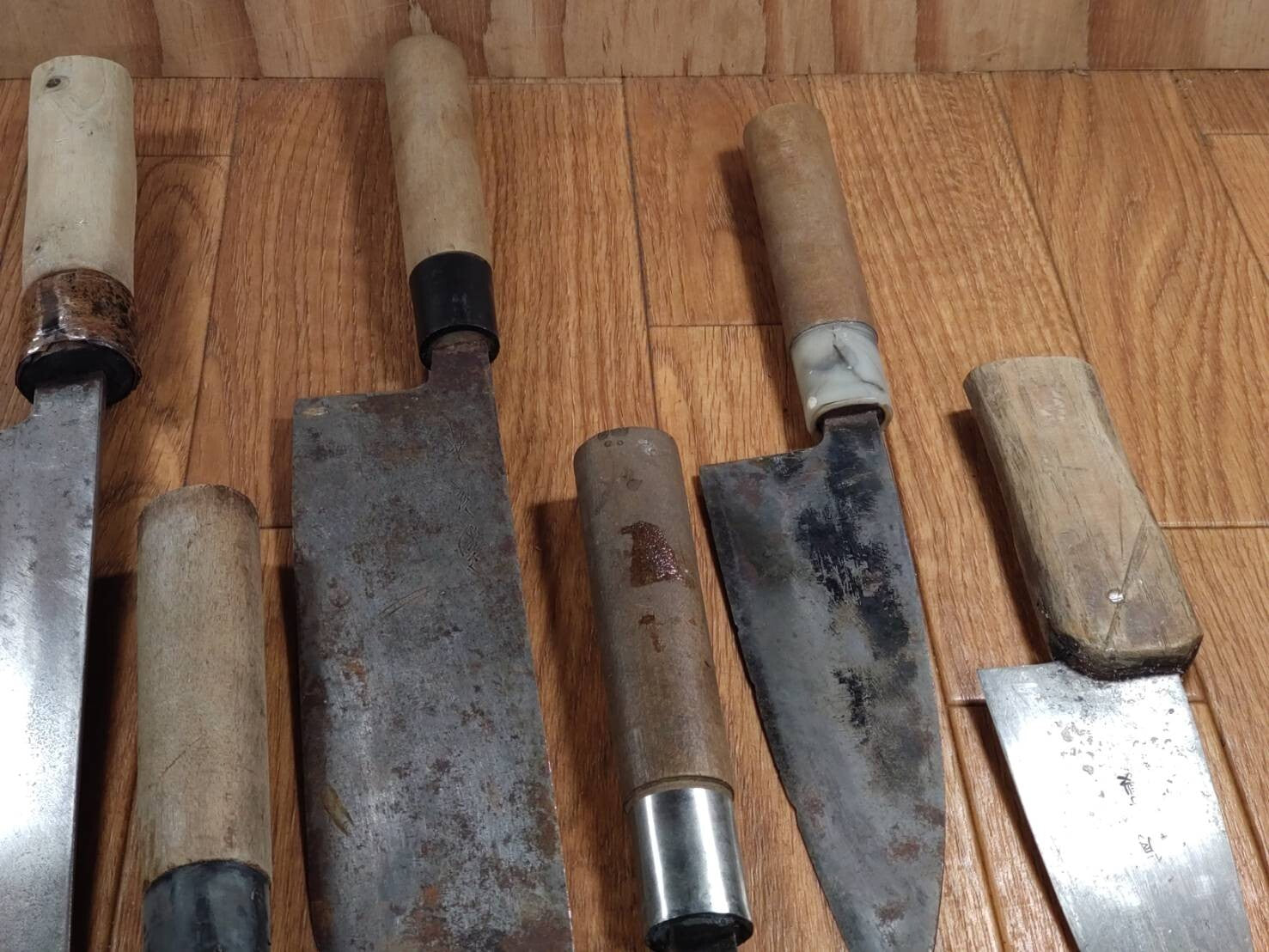 BROKEN DAMAGED Japanese Chef's Kitchen Knife Vintage Japan HOCHO FF861