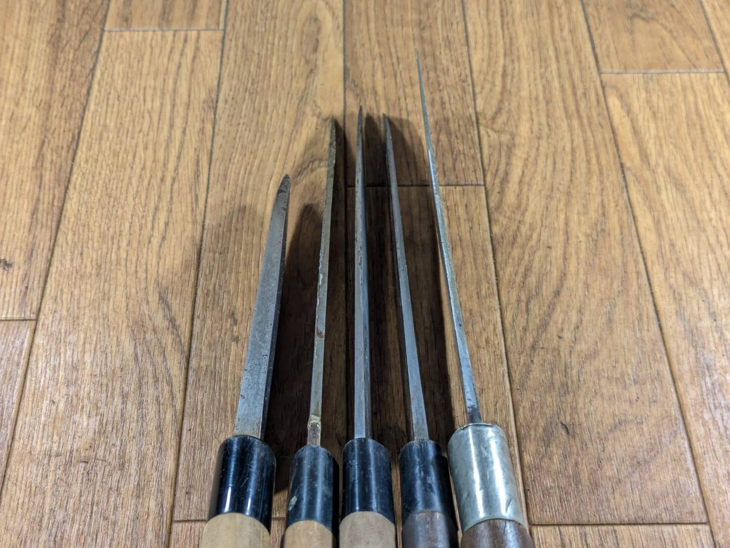 Japanese Chef's Kitchen Knife Set 5 Piece YANAGIBA DEBA NAKIRI from Japan JJ644