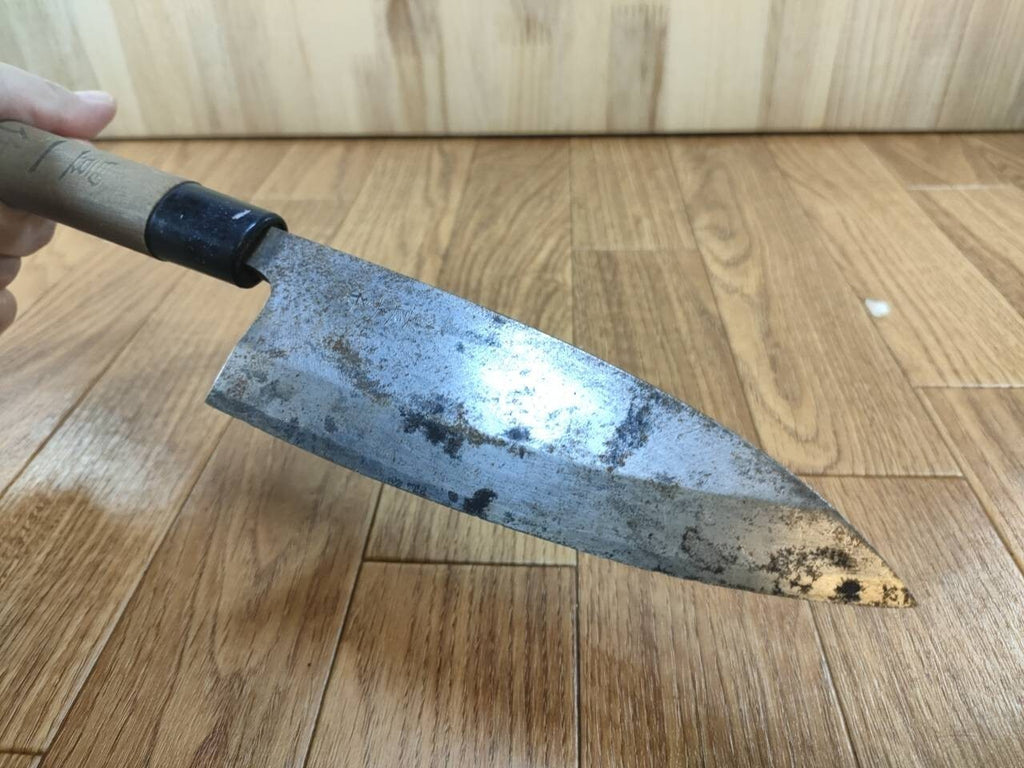 Japanese Chef's Kitchen Knife DEBA Vintage hocho OLD from Japan 152/290mm UU271