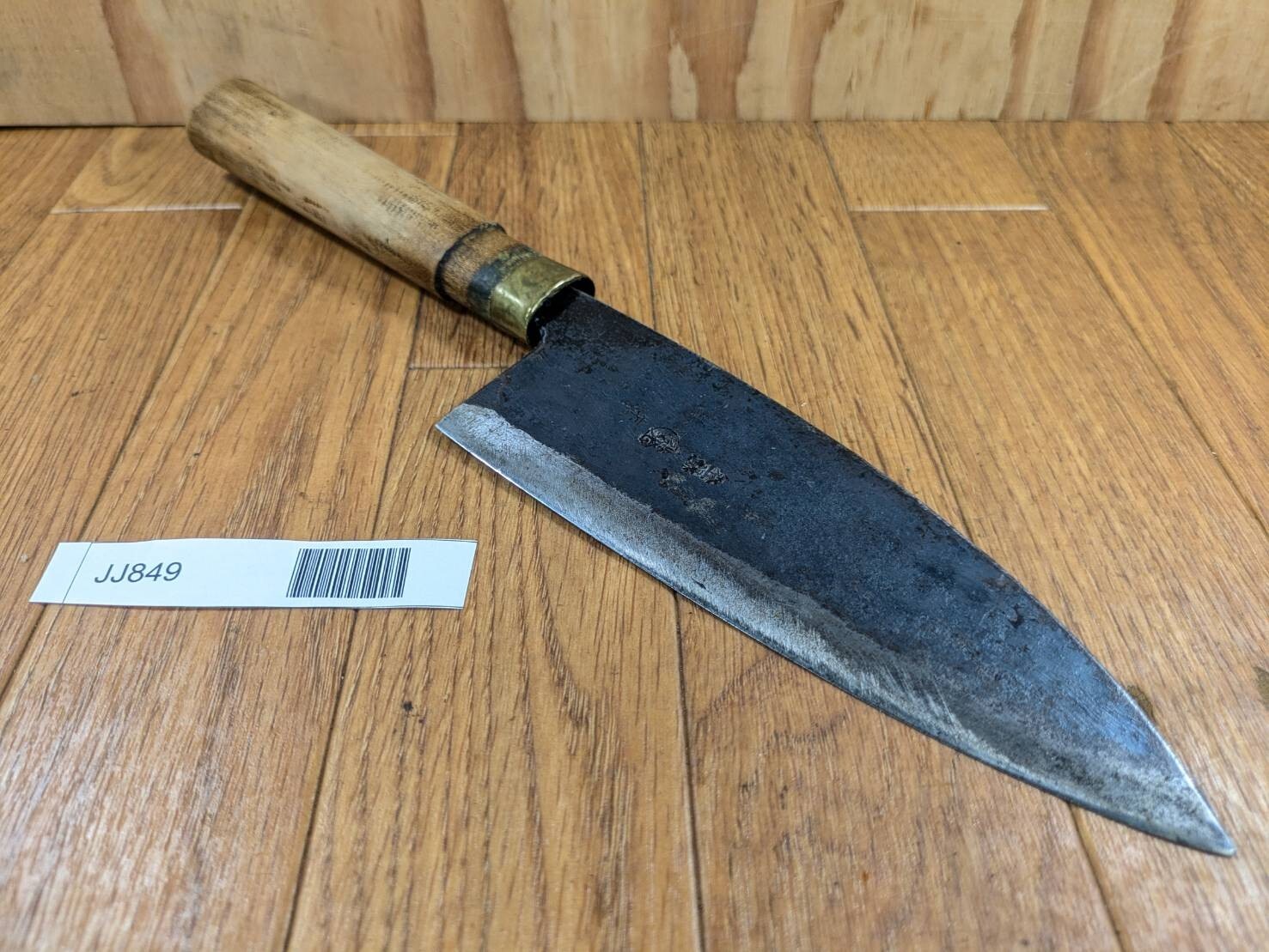 DAMAGED Japanese Chef's Kitchen Knife DEBA Vintage DOUBLE BEVEL JP 160/305 JJ849