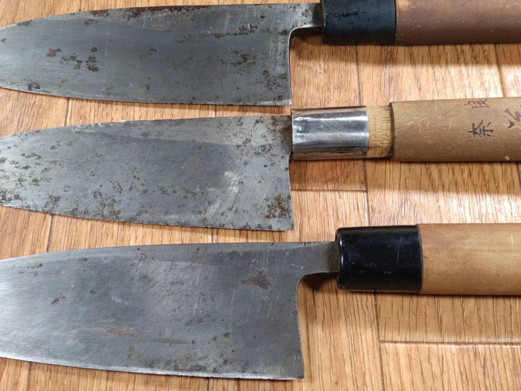 Japanese Chef's Kitchen Knife Set 3 Piece DEBA from Japan PA767