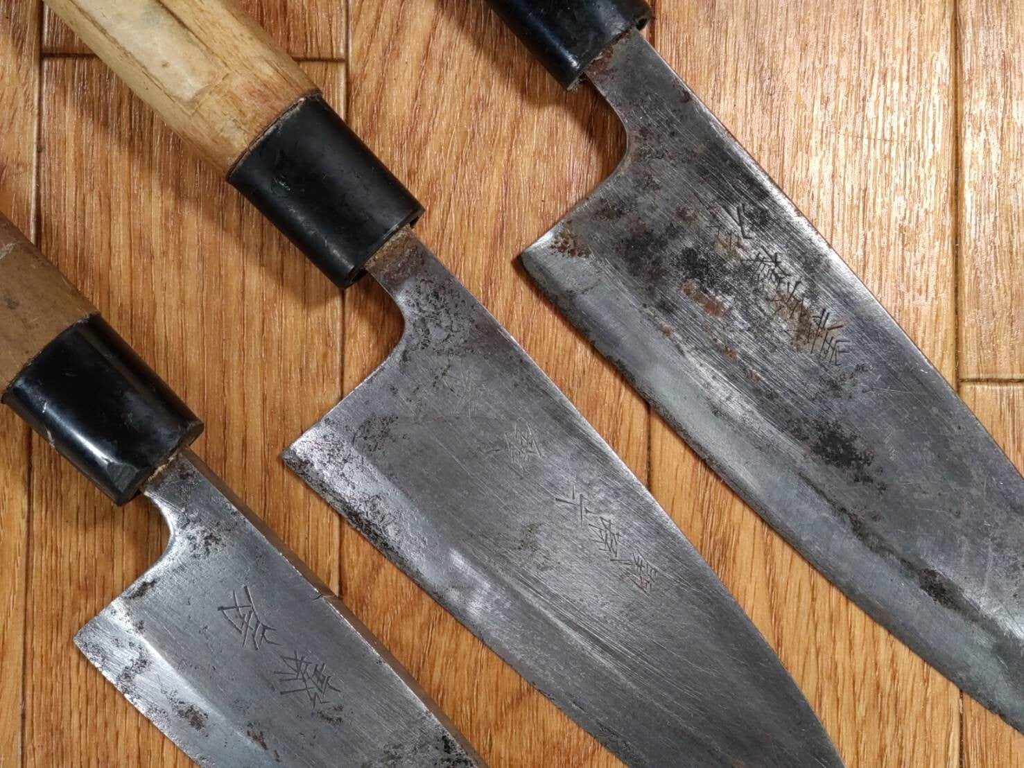 Japanese Chef's Kitchen Knife Set 3 Piece DEBA from Japan PA148