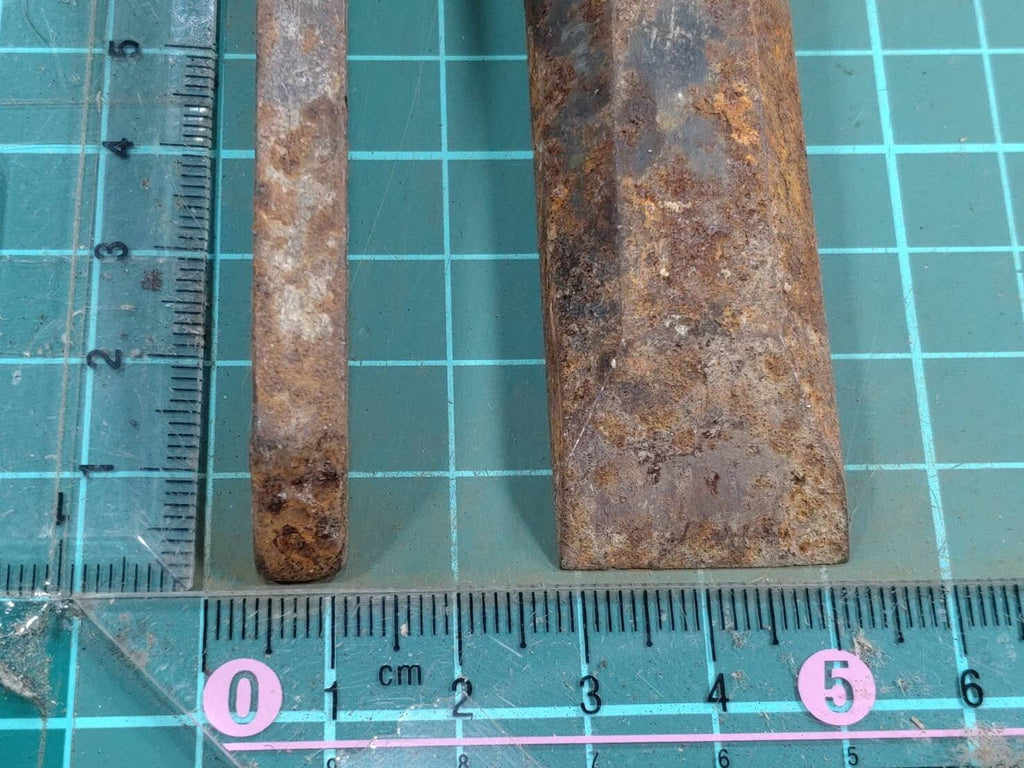 BROKEN DAMAGED Japanese vintage chisel Nomi 6.14.23.41mm HH299