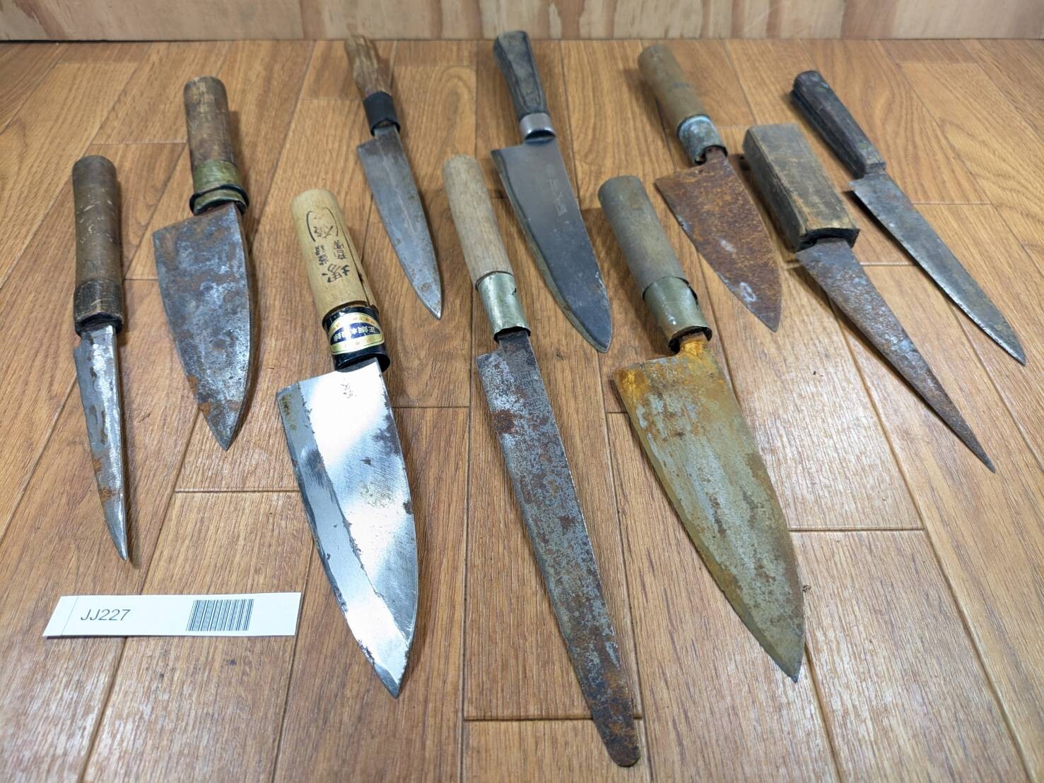 BROKEN DAMAGED Japanese Chef's Kitchen Knife Vintage Japan HOCHO JJ227