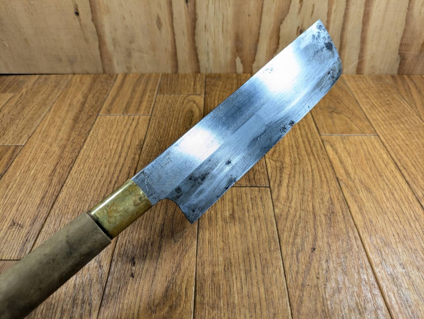 Japanese Chef's Kitchen Knife NAKIRI HOCHO Vintage / from Japan 194/345mm JJ507