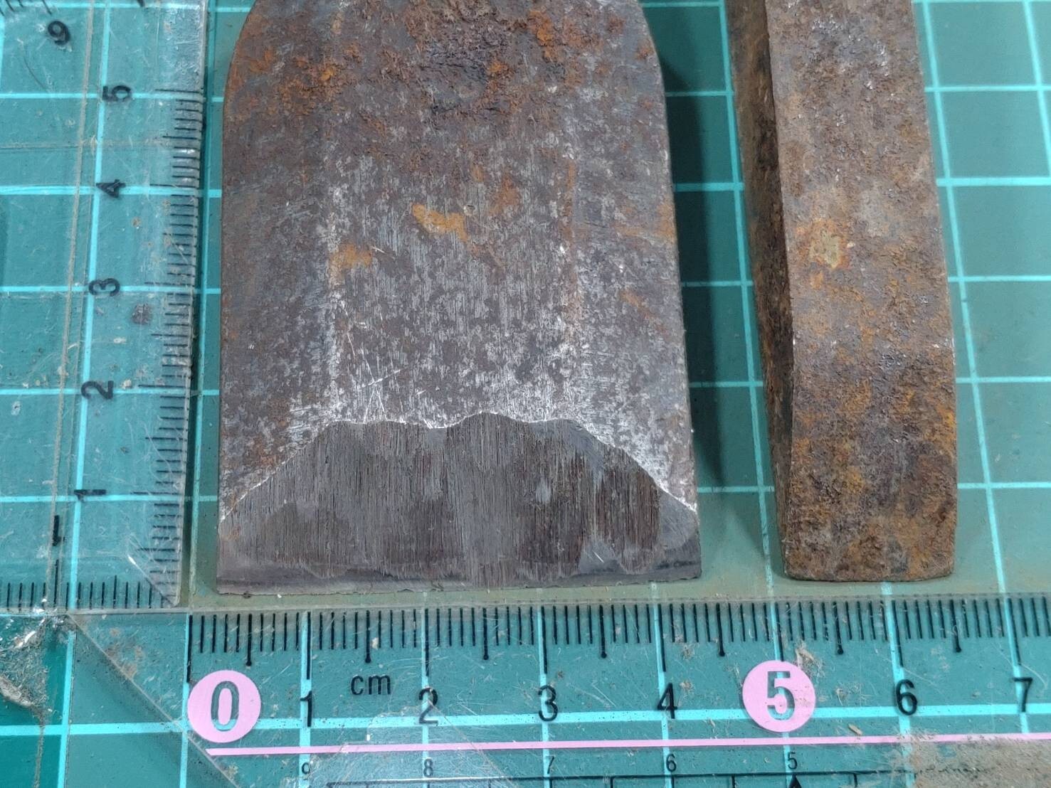 BROKEN DAMAGED Japanese vintage chisel Nomi 6.14.23.41mm HH299