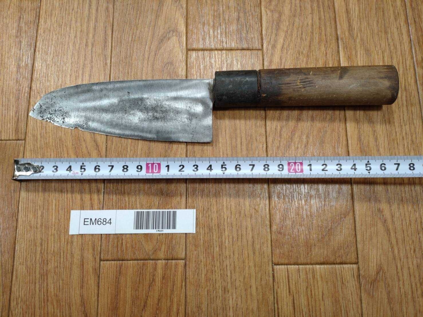 Japanese Chef's Kitchen Knife DEBA Vintage hocho OLD from Japan 140/268mm EM684