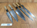 Japanese Chef's Kitchen Knife Set 5 Piece YANAGIBA DEBA from Japan JJ648