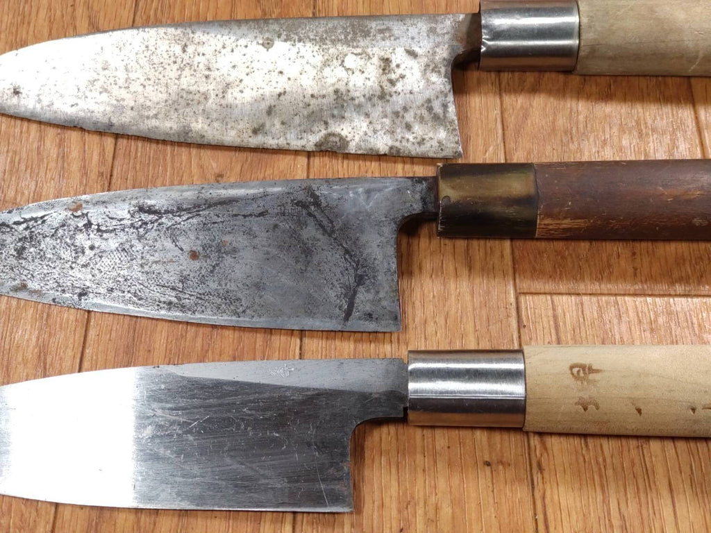 Japanese Chef's Kitchen Knife Set 3 Piece DEBA from Japan FF326