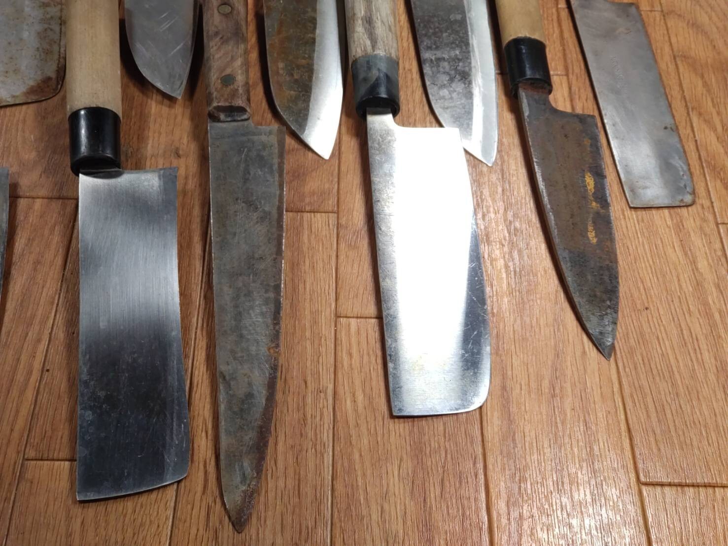 Damaged Lot of Japanese Chef's Kitchen Knives Broken from Japan HH712