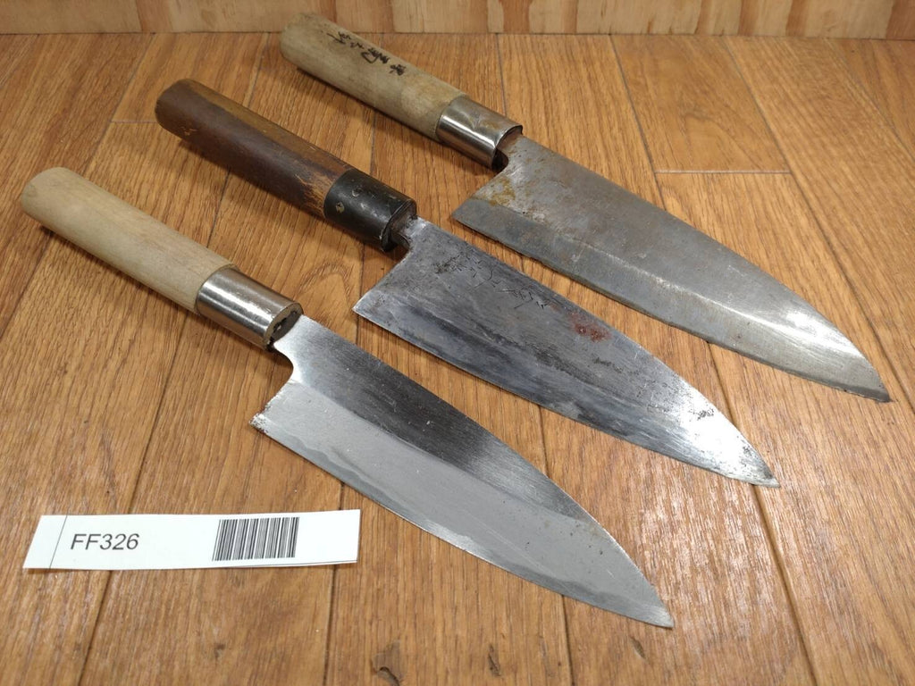 Japanese Chef's Kitchen Knife Set 3 Piece DEBA from Japan FF326