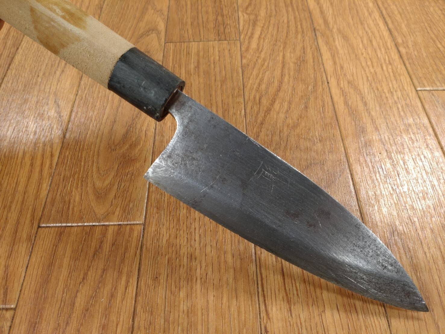 Japanese Chef's Kitchen Knife DEBA Vintage hocho OLD from Japan 144/277mm FF022