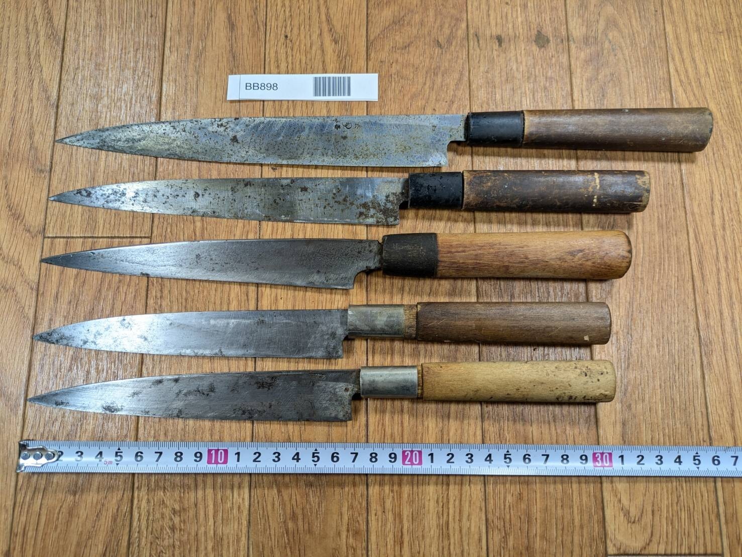 Japanese Chef's Kitchen Knife Set 5 Piece YANAGIBA DEBA from Japan BB898