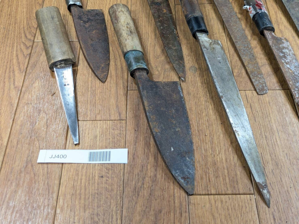 BROKEN DAMAGED Japanese Chef's Kitchen Knife Vintage Japan HOCHO JJ400