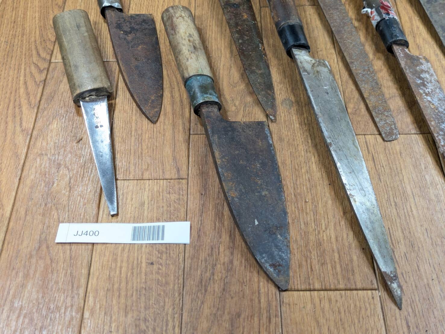 BROKEN DAMAGED Japanese Chef's Kitchen Knife Vintage Japan HOCHO JJ400