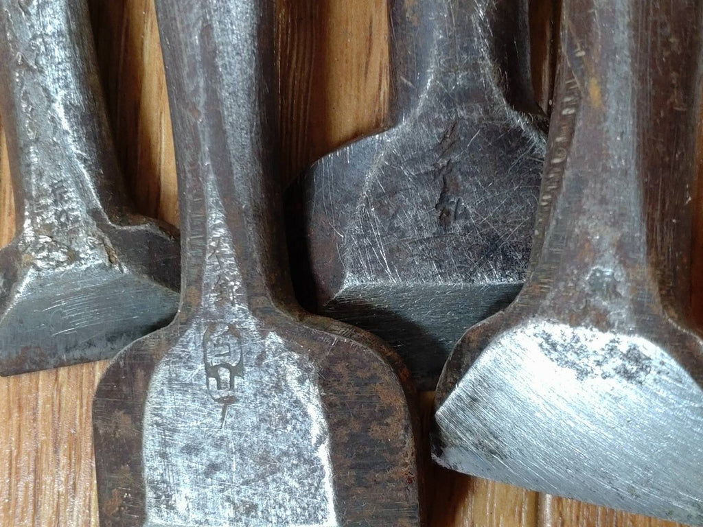 Japanese vintage chisel tataki Nomi Japan Signed Old Vintage 24.34.35.42mm PA465