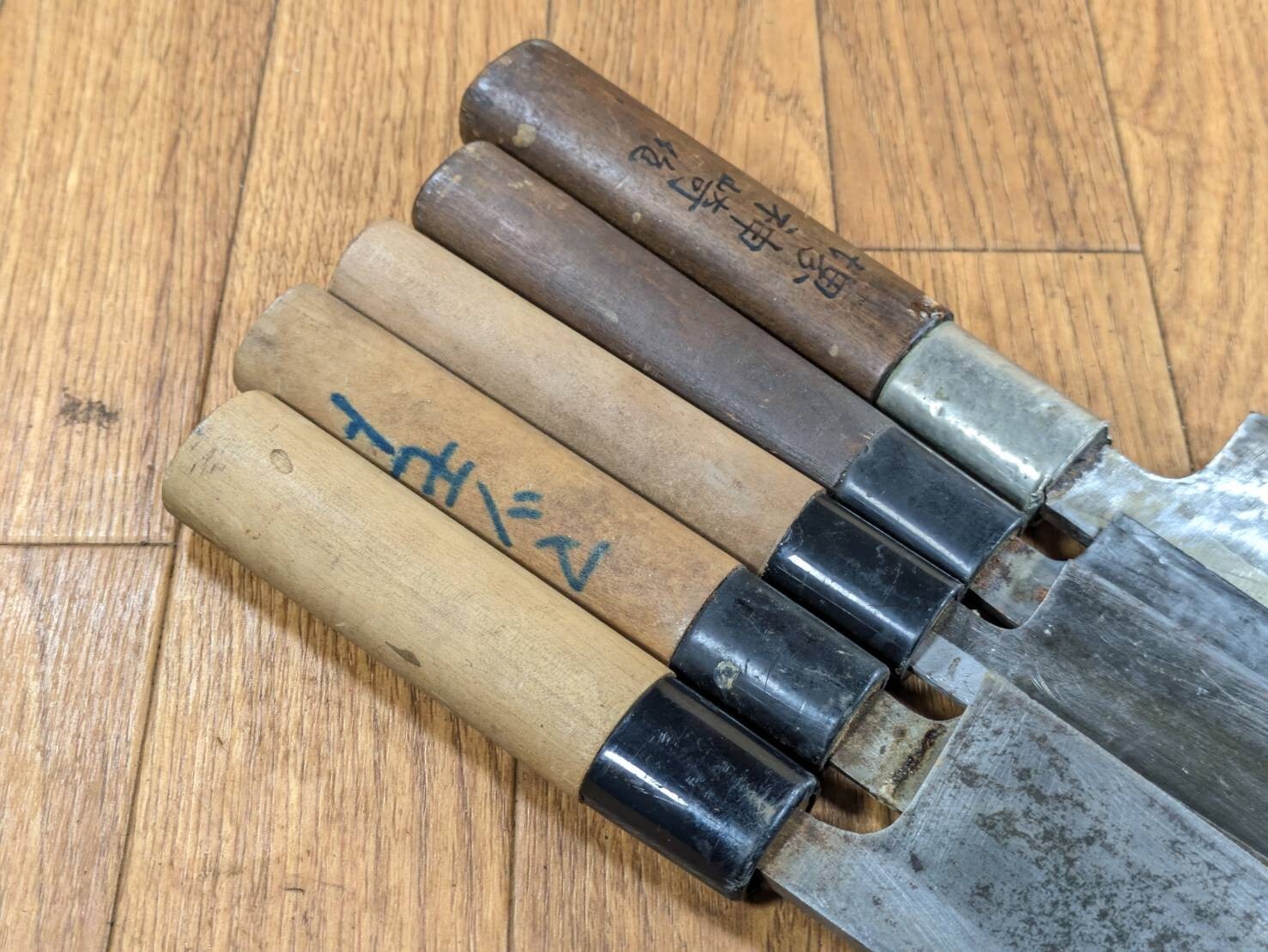 Japanese Chef's Kitchen Knife Set 5 Piece YANAGIBA DEBA NAKIRI from Japan JJ644