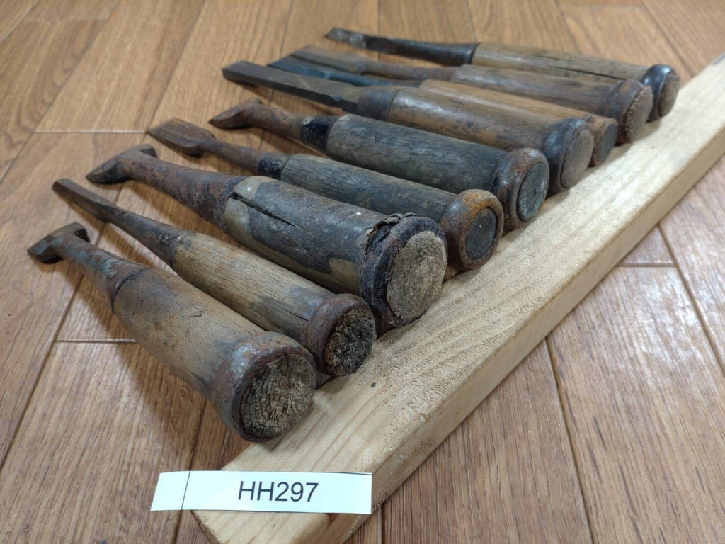 BROKEN DAMAGED Japanese vintage chisel Nomi 1.5.14.15.16.18.23.30.35mm HH297