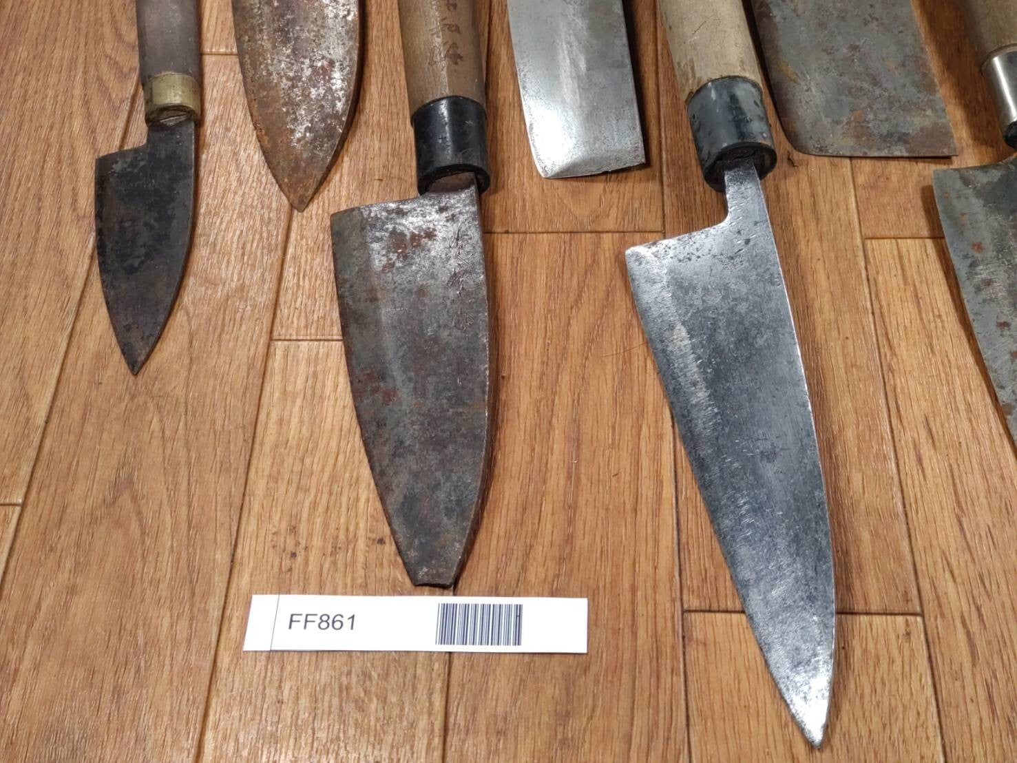 BROKEN DAMAGED Japanese Chef's Kitchen Knife Vintage Japan HOCHO FF861