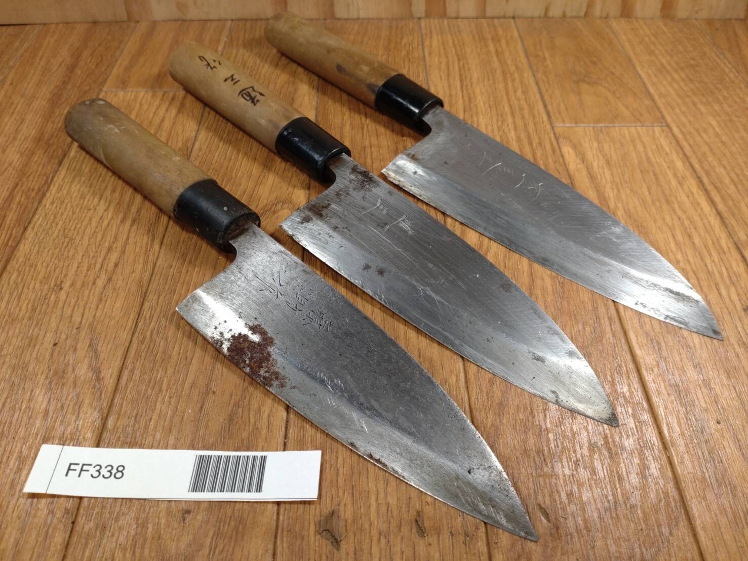 Japanese Chef's Kitchen Knife Set 3 Piece DEBA from Japan FF338