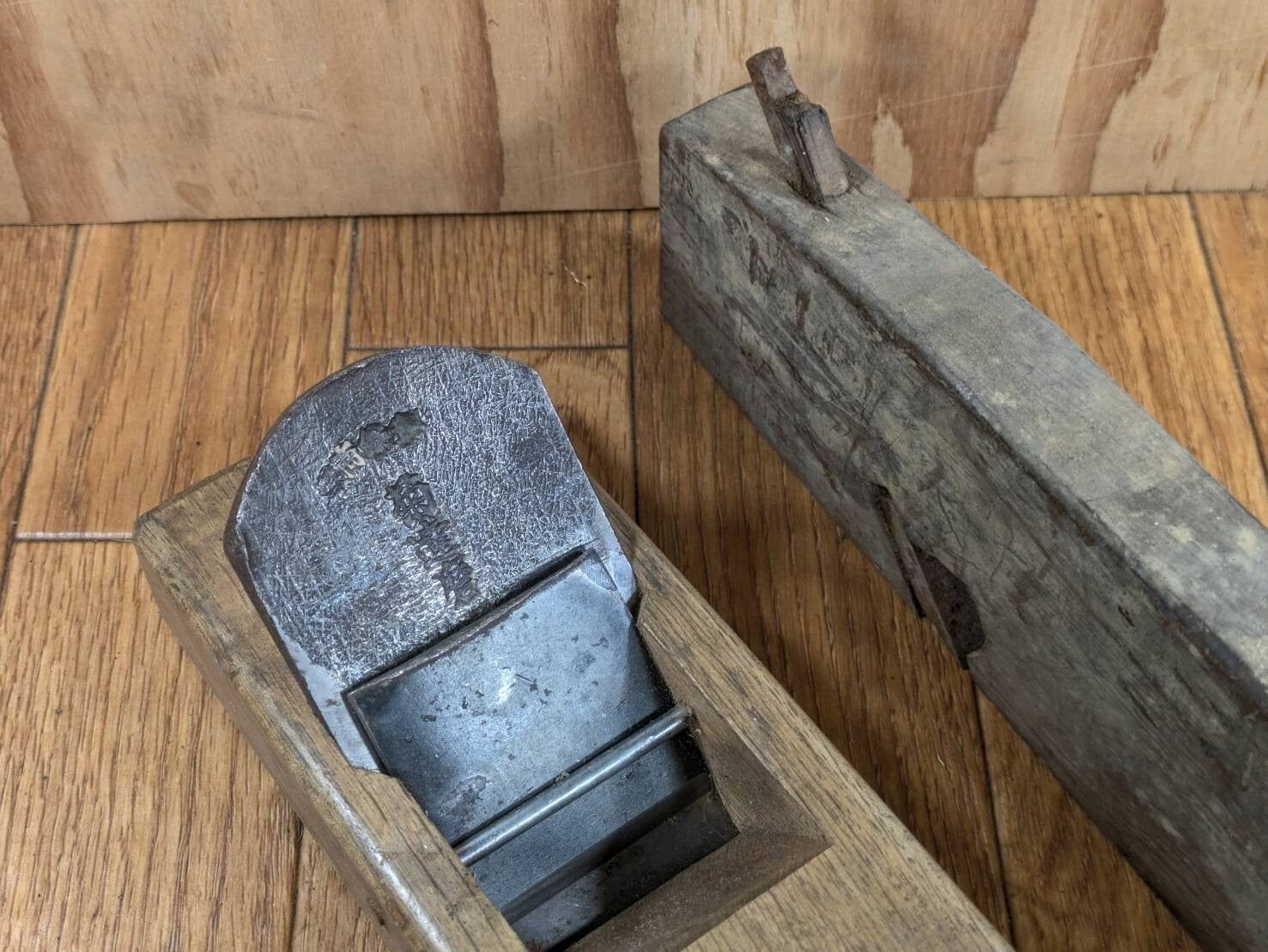 Japanese vintage Plane Carpentry Tool Kanna SET Signed from Japan 55.22mm JJ394