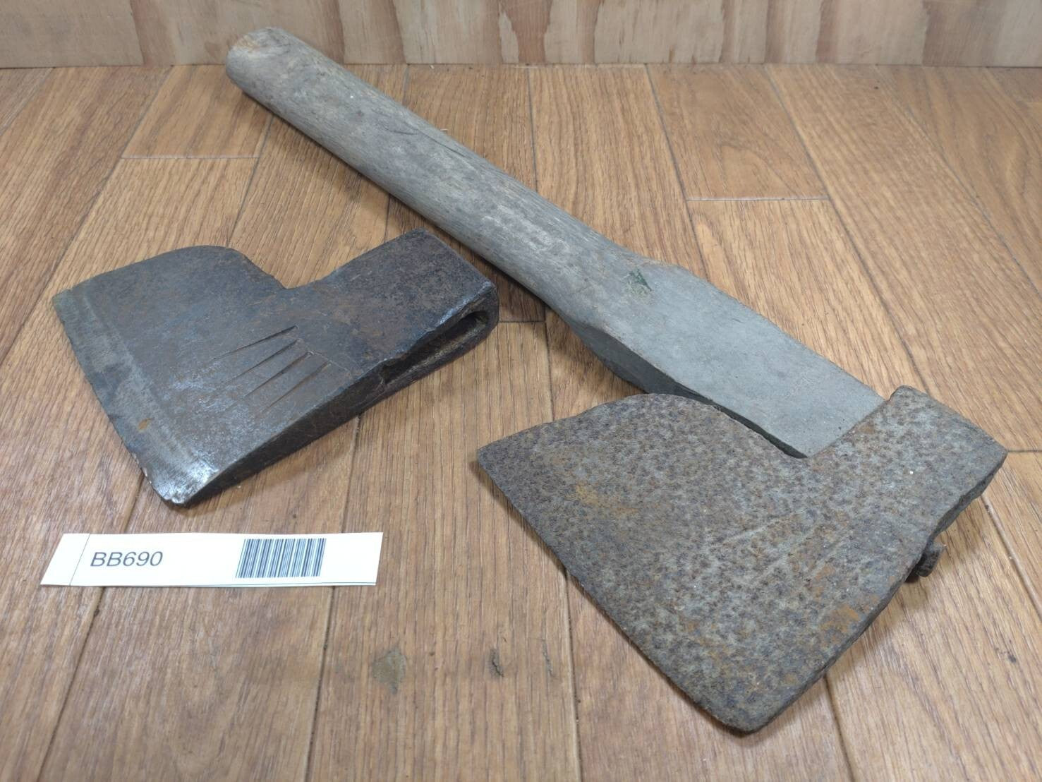 BROKEN DAMAGED Japanese Vintage Carpentry Tool NATA AXE ONO Hatchet SET BB690
