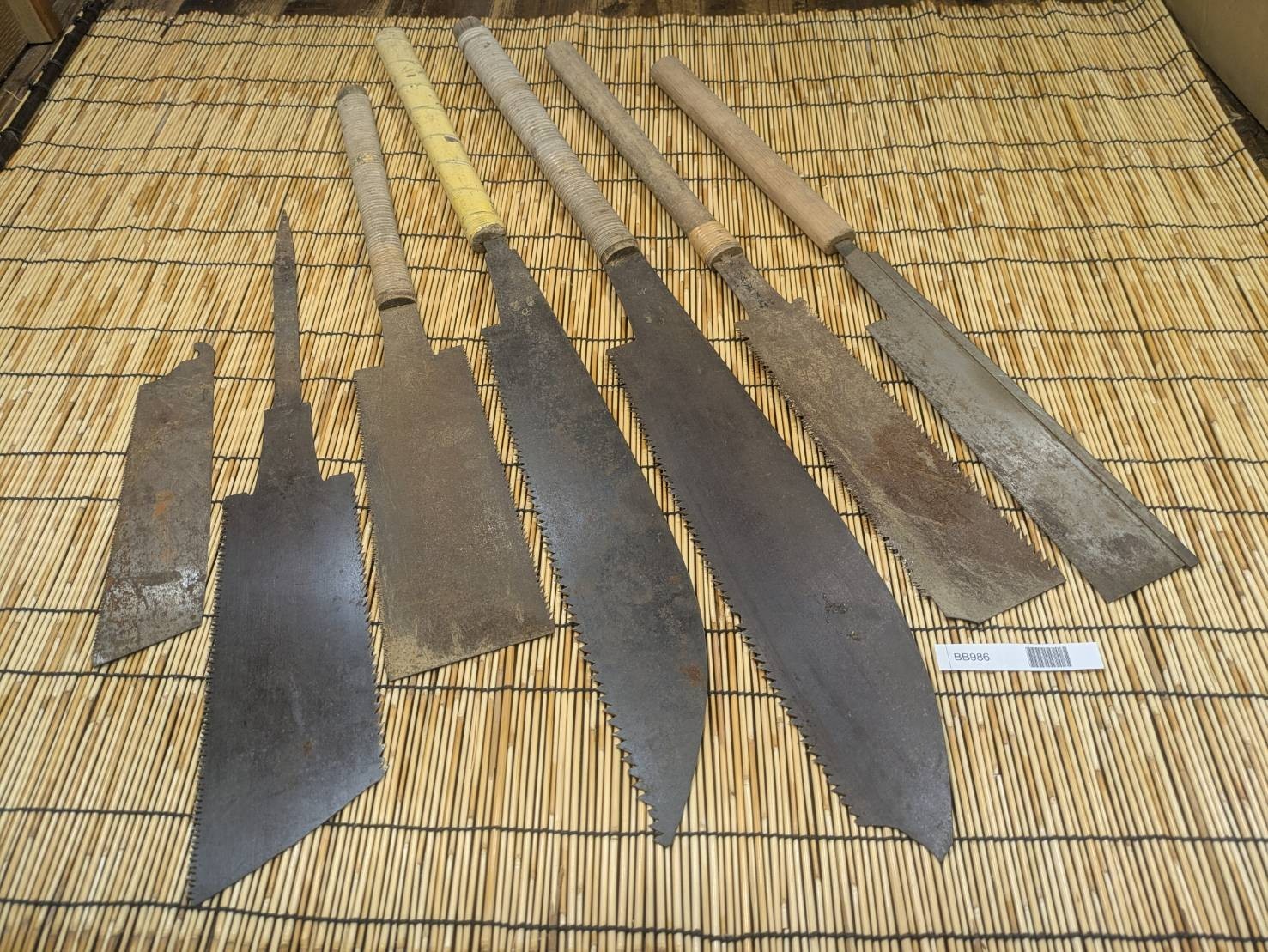Broken Japanese vintage Pull Saw Draw Saw Carpentry Tool Japan blade 790mm BB986