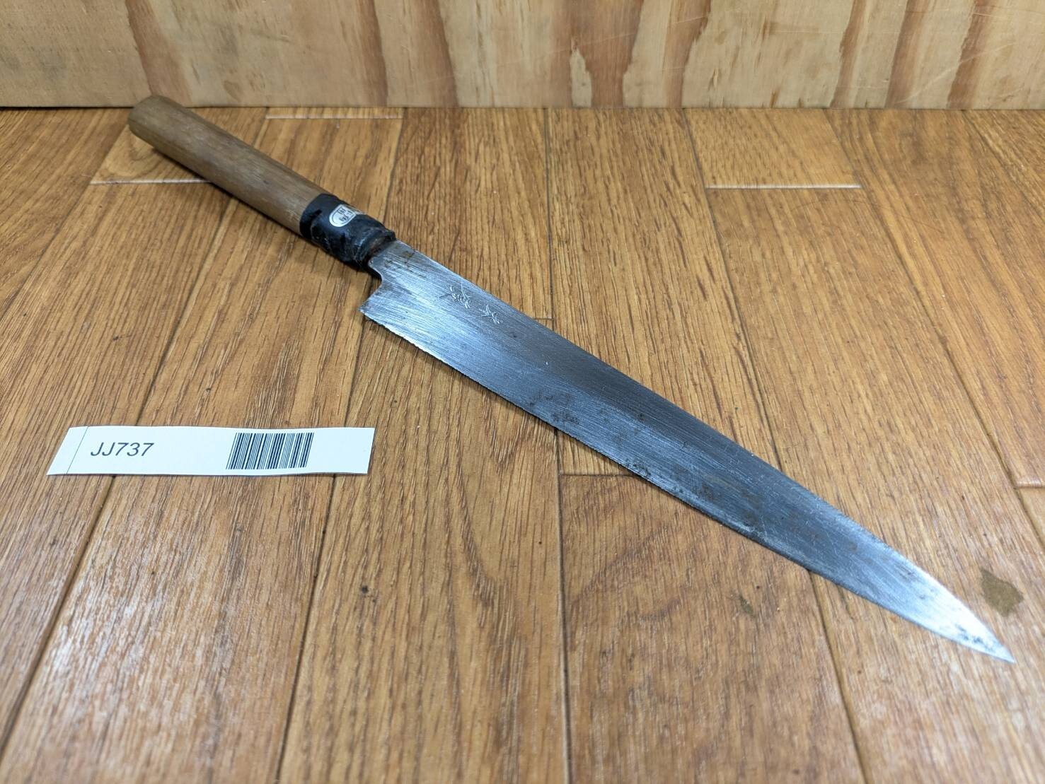 DAMAGED Japanese Chef's Kitchen Knife Yanagiba Vintage KIYA 194/340mm JJ737