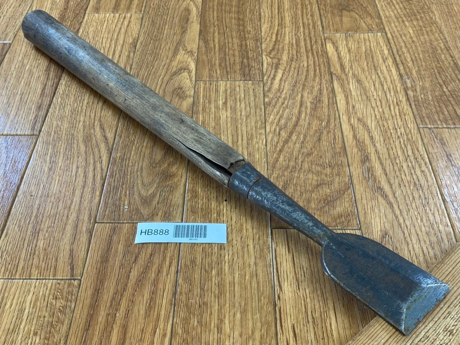 BROKEN DAMAGED Japanese vintage chisel Tsuki Nomi 42mm 435mm HB888