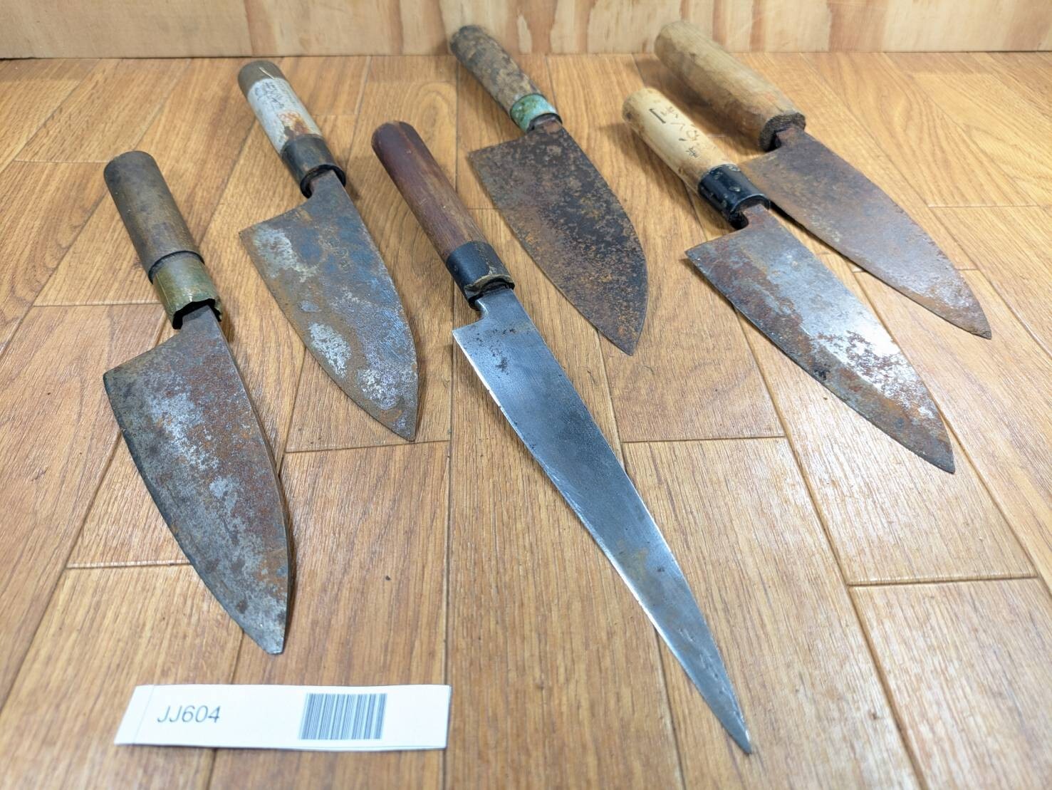 BROKEN DAMAGED Japanese Chef's Kitchen Knife Vintage Japan HOCHO JJ604