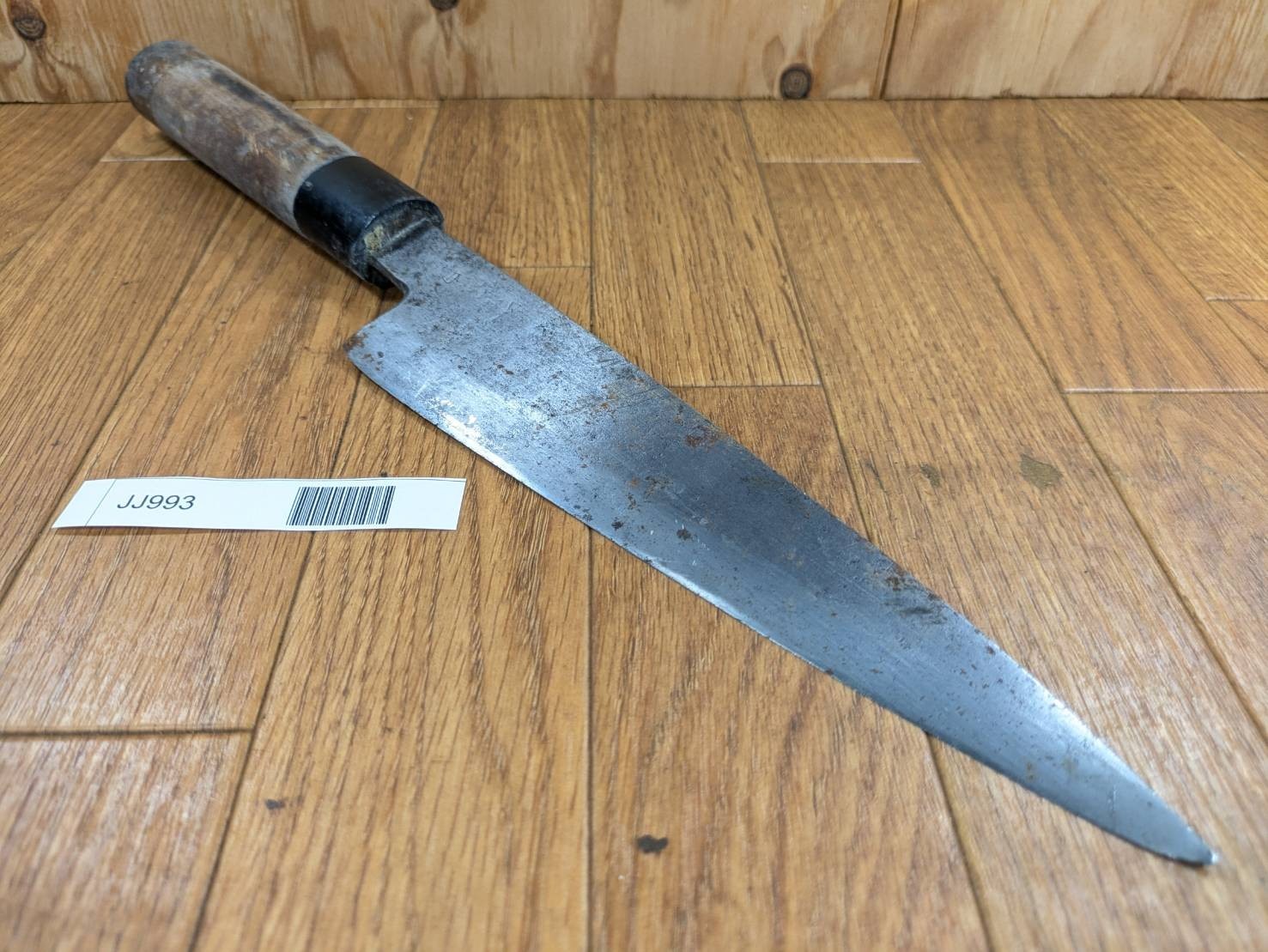 DAMAGED Japanese Chef's Kitchen Knife DEBA Vintage WHITE STEEL JP 214/403 JJ993