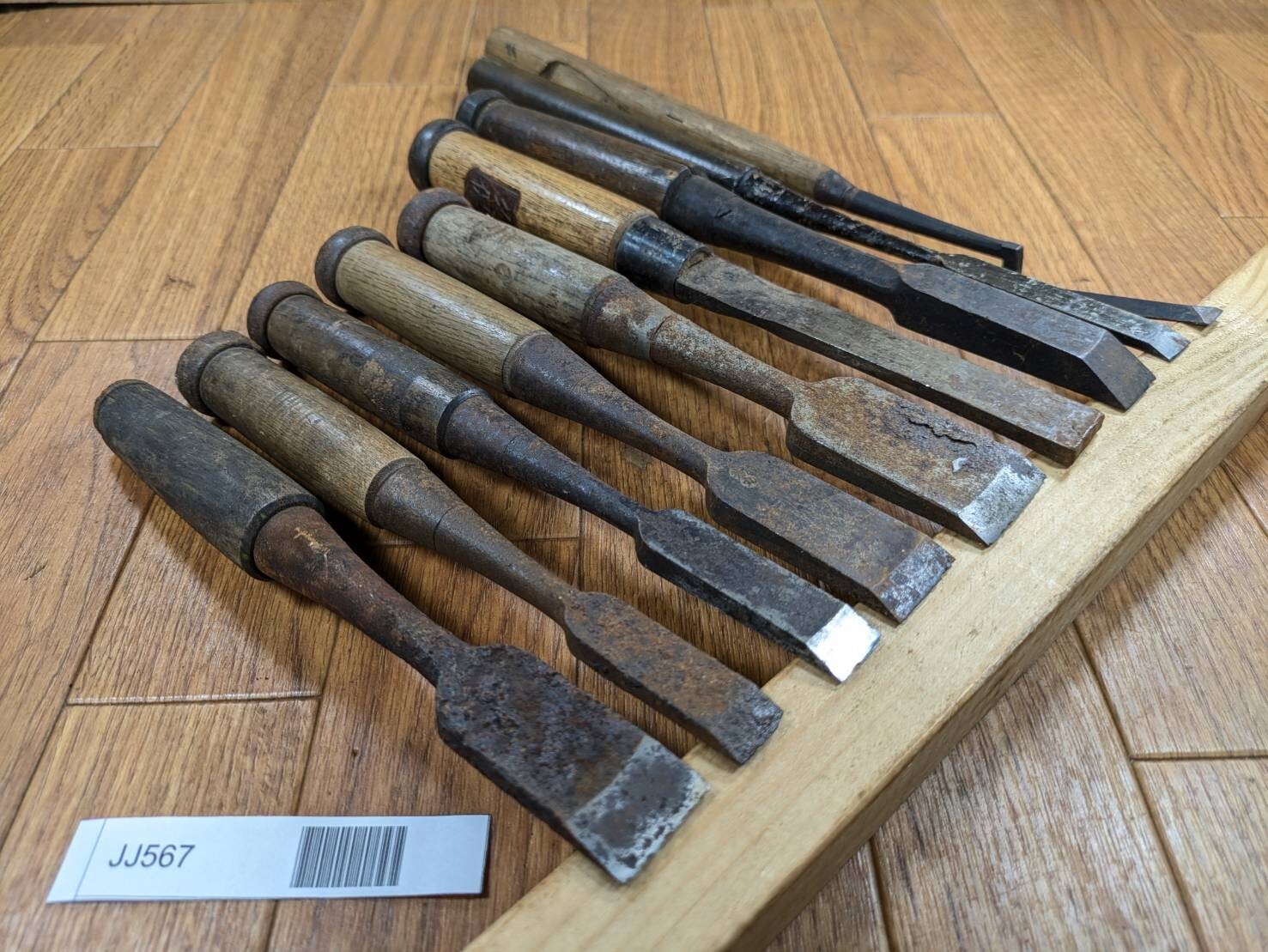 BROKEN DAMAGED Japanese vintage chisel Nomi 30.24.23.18.18.15.15.11.10mm JJ567