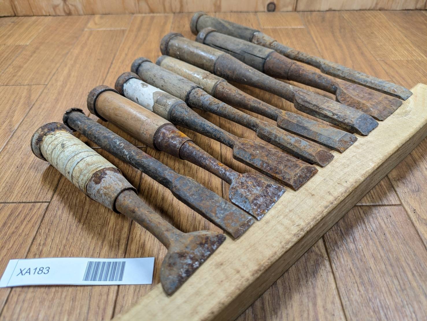 BROKEN DAMAGED Japanese vintage chisel Nomi 40.16.28.23.14.21.20.36.15mm XA183